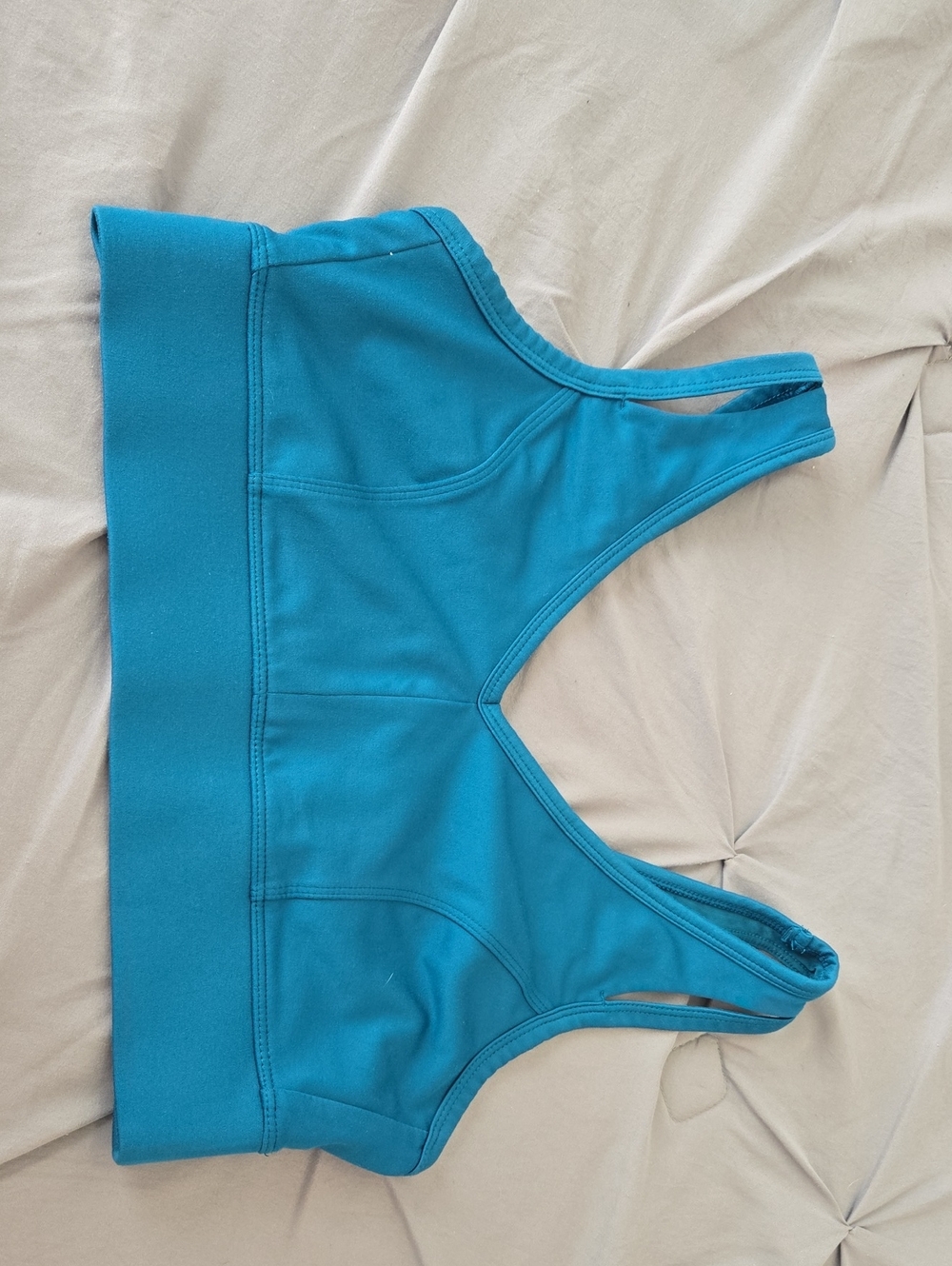 Teal Blue Sports Bra - Racerback Active Top